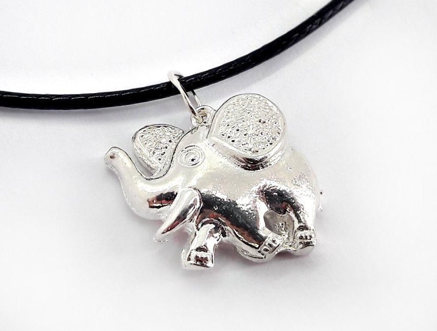 925 Anhänger echt-silber Halskette | Elefant | Silber Elefant
