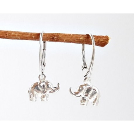 925 Ohrringe echt-silber Ohrhänger | Silber| Elefant Elefant Silber