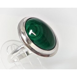 Ring Silber 925  mit Malachit grün  (SS112)