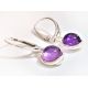 Ohrhänger Silber 925 Amethyst lila sm154