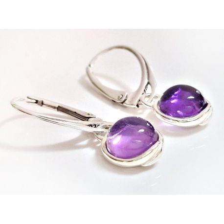 Ohrhänger Silber 925 Amethyst lila sm154