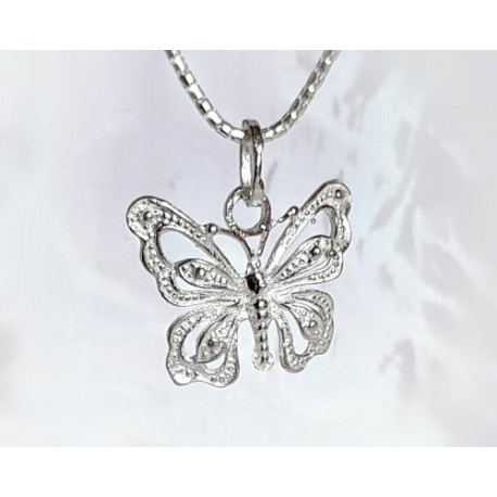 Schmetterling Anhänger Silber Halskette Schmetterling | 925 925 mit