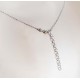 Plättchen Collier Silber 925 37 - 42 cm Halskette rhodiniert Sterlingsilber sd169